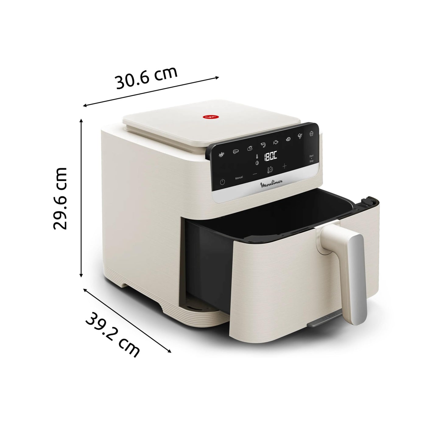 Moulinex Easy Fry Mega, Friggitrice ad Aria Versatile 7,5L/2kg per 8 Persone, 1700-2020W