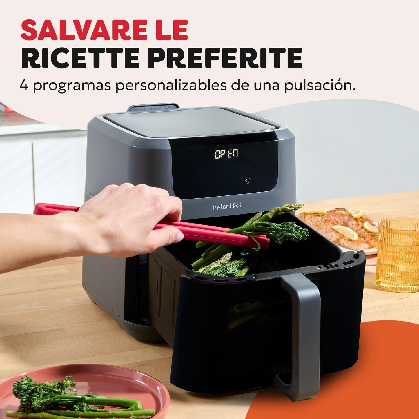 Instant Vortex Plus with ClearCook - 5.7 L Digital Healthy Hot Air Fryer -1700 W