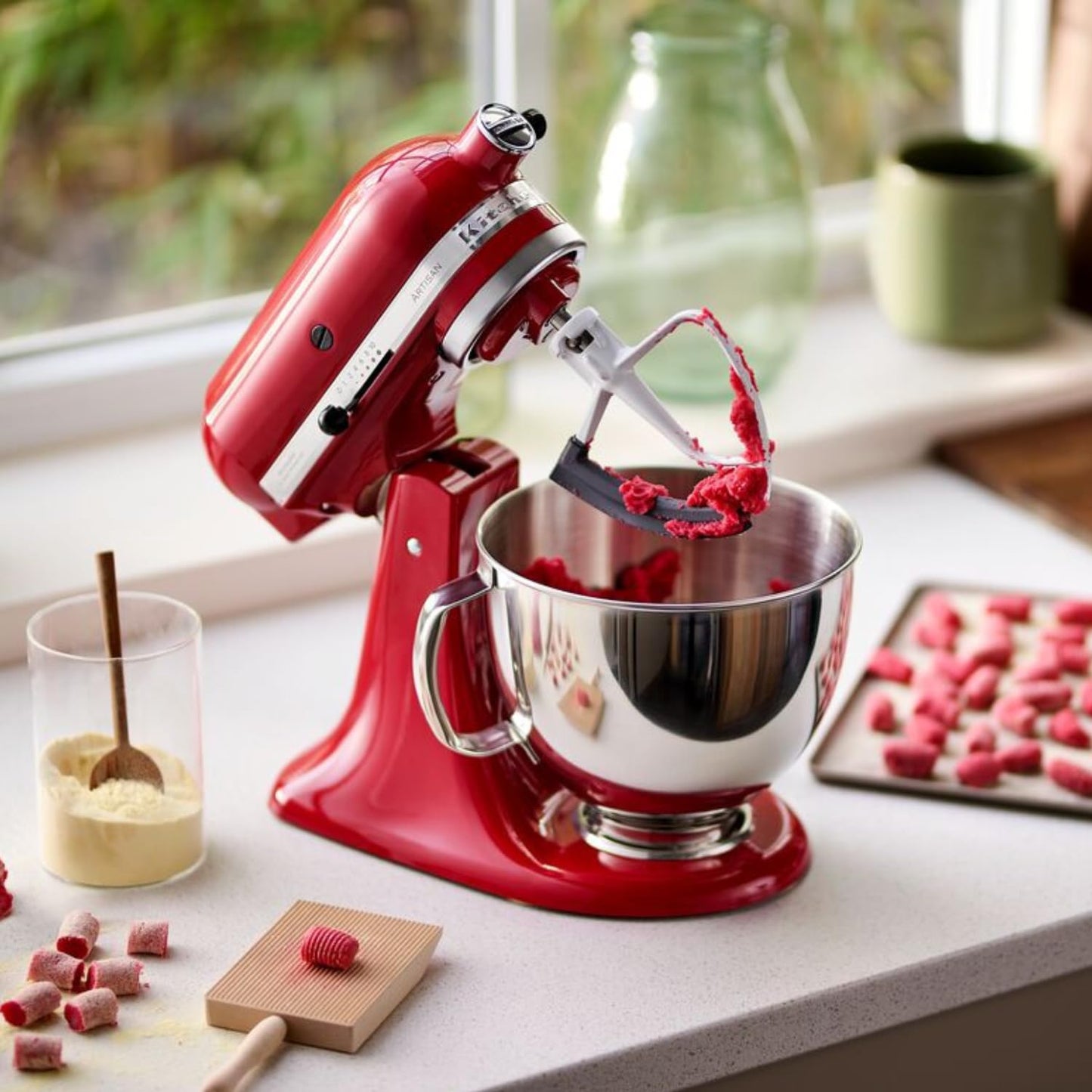 Kitchenaid Planetaria Artisan - Robot da Cucina con testa inclinabile e 7 accessori - 4.8 L