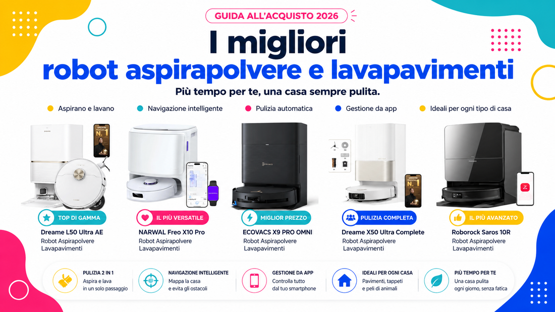 Migliori robot aspirapolvere e lavapavimenti: guida e confronto