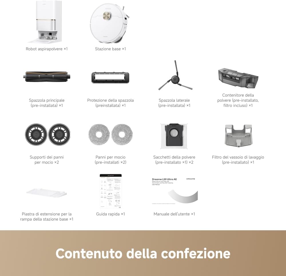 Dreame L50 Ultra AE: Robot Aspirapolvere Lavapavimenti 28.000 Pa