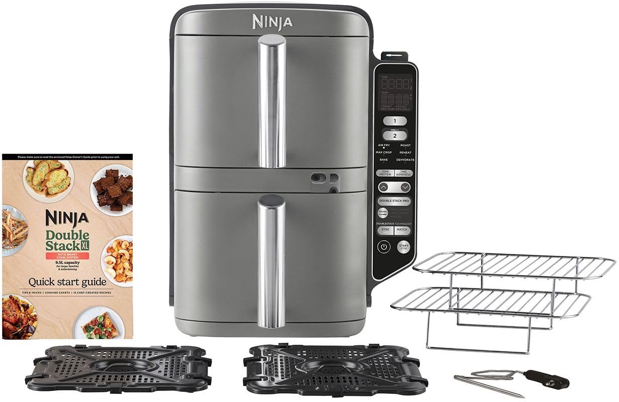 Ninja Foodi FlexDrawer - Friggitrice ad Aria Ampia con Separatore Rimovibile