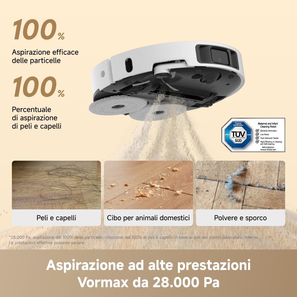 Dreame L50 Ultra AE: Robot Aspirapolvere Lavapavimenti 28.000 Pa