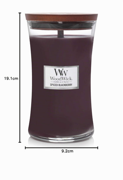 WoodWick Fireside Candela Profumata con Stoppino in Legno 609 g