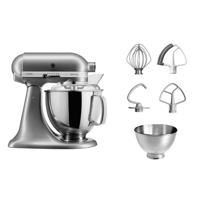 Kitchenaid Planetaria Artisan - Robot da Cucina con testa inclinabile e 7 accessori - 4.8 L