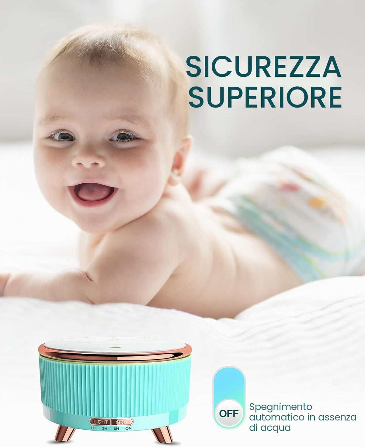 JEPEErbz Diffusore Oli Essenziali 500 ml a Ultrasuoni