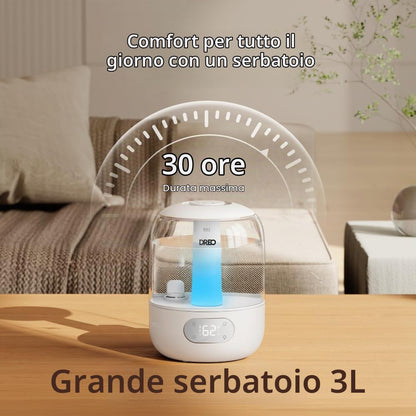 Dreo HM306: Umidificatore a Ultrasuoni 3 L Silenzioso 26 dB