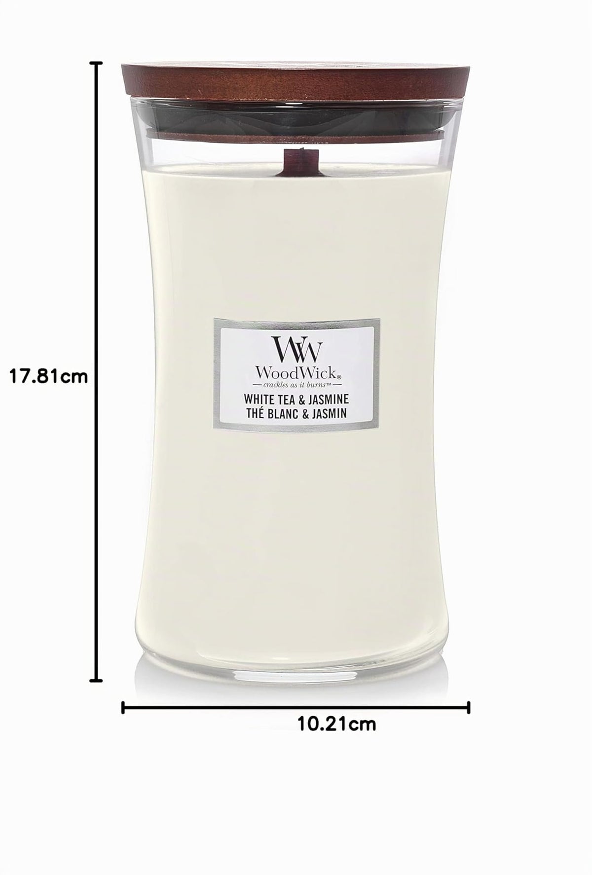 WoodWick Fireside Candela Profumata con Stoppino in Legno 609 g