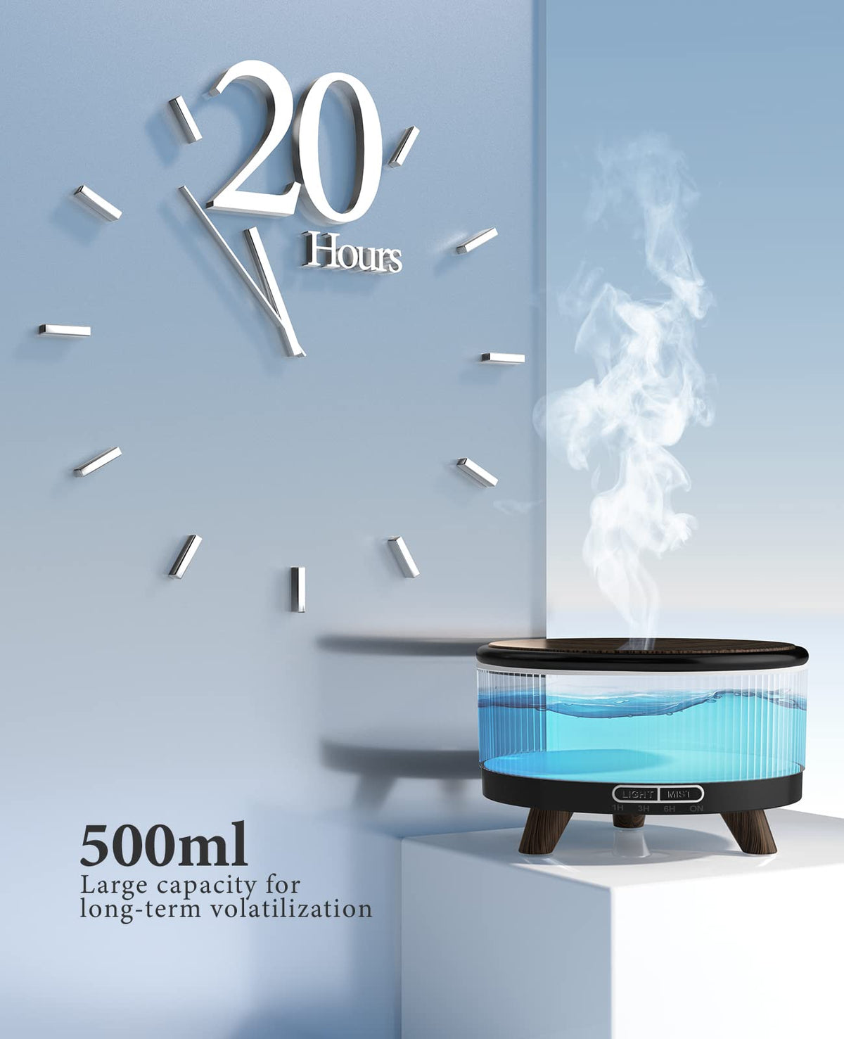 JEPEErbz Diffusore Oli Essenziali 500 ml a Ultrasuoni