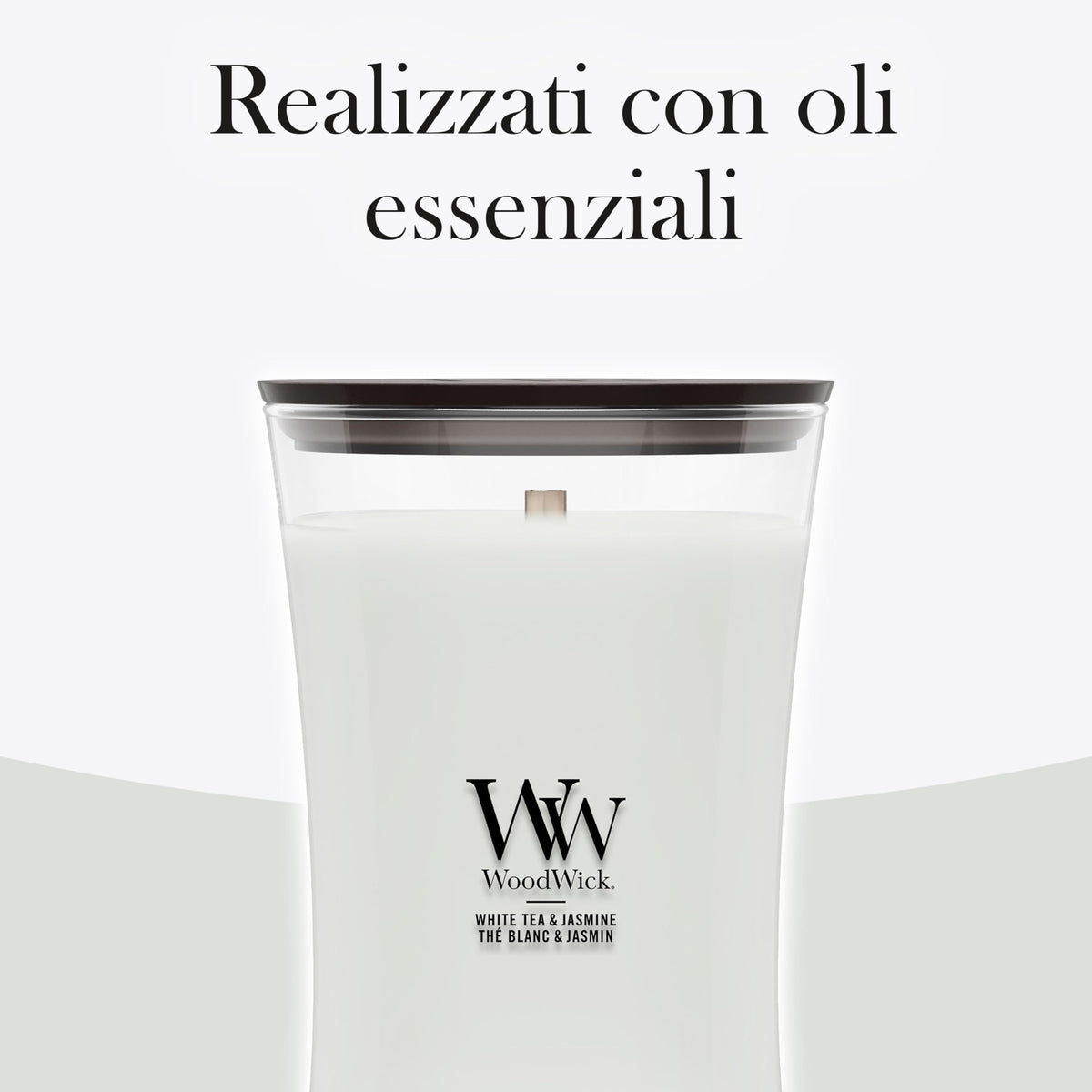 WoodWick Fireside Candela Profumata con Stoppino in Legno 609 g