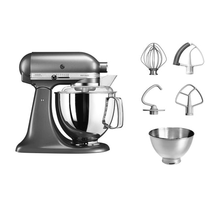 Kitchenaid Planetaria Artisan - Robot da Cucina con testa inclinabile e 7 accessori - 4.8 L