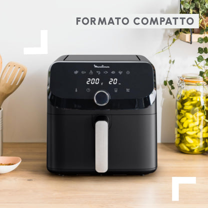 Moulinex Easy Fry Mega, Friggitrice ad Aria Versatile 7,5L/2kg per 8 Persone, 1700-2020W