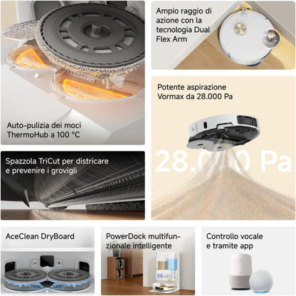 Dreame L50 Ultra AE: Robot Aspirapolvere Lavapavimenti 28.000 Pa