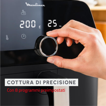 Moulinex Easy Fry Mega, Friggitrice ad Aria Versatile 7,5L/2kg per 8 Persone, 1700-2020W