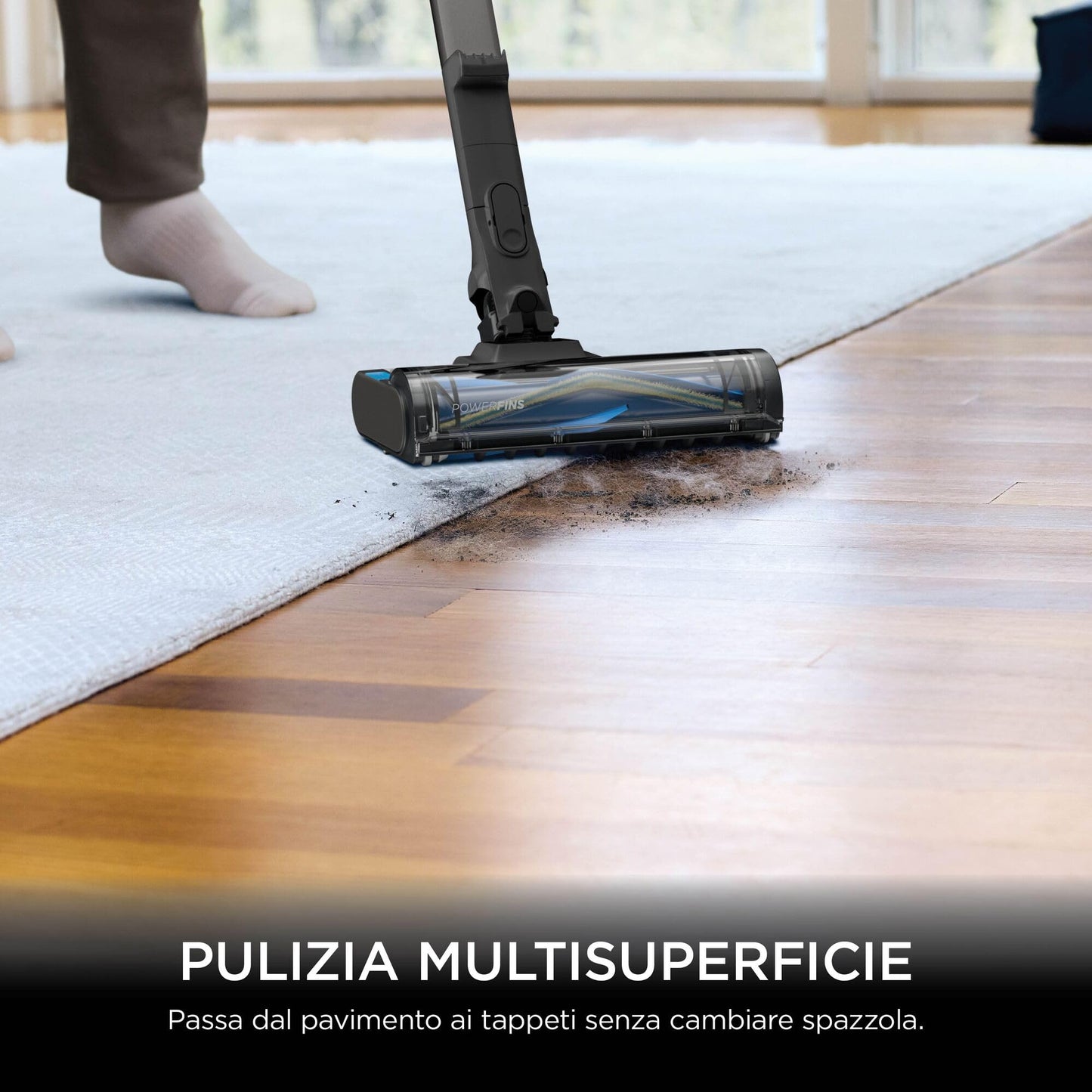 Shark PowerPro Aspirapolvere Senza Filo con FloorDetect e tecnologia Flexology