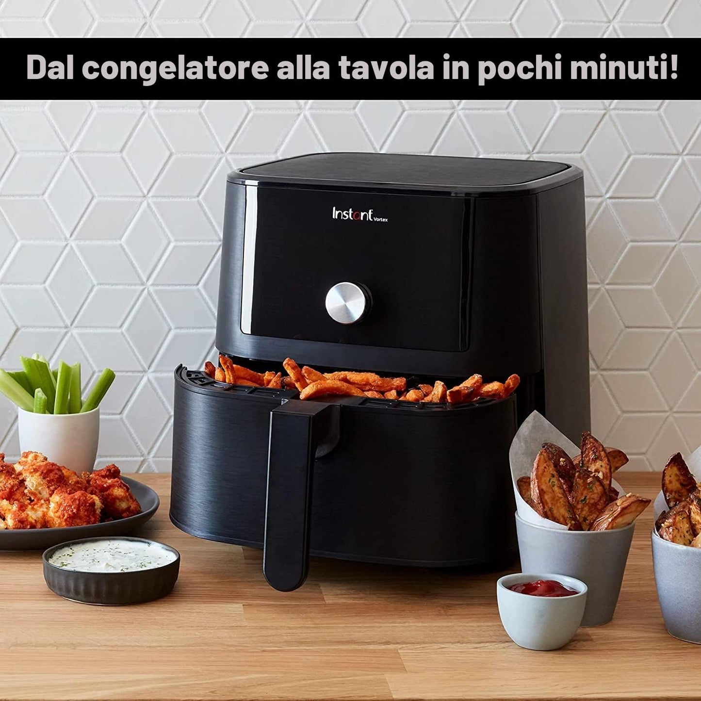 Instant Vortex Plus with ClearCook - 5.7 L Digital Healthy Hot Air Fryer -1700 W