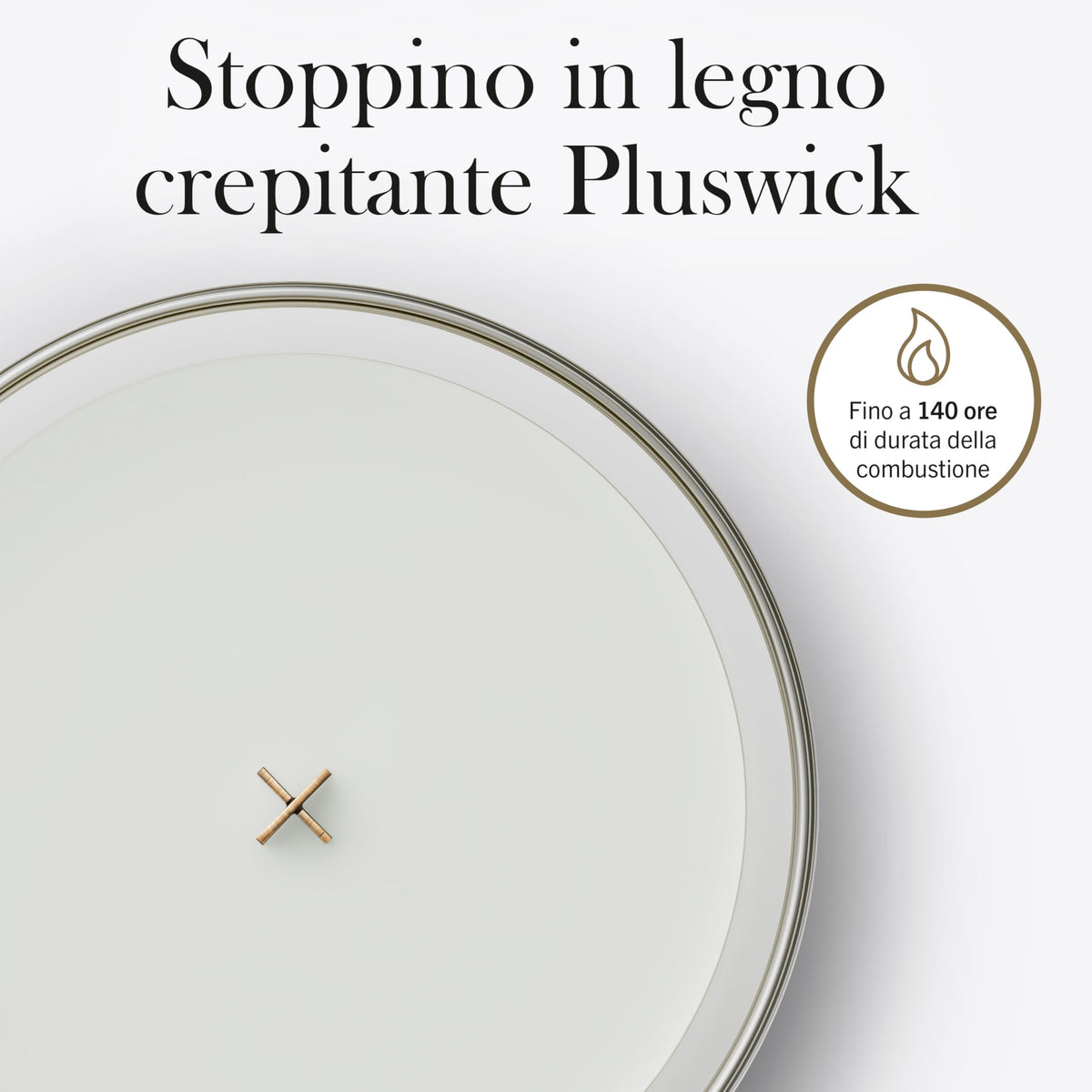 WoodWick Fireside Candela Profumata con Stoppino in Legno 609 g