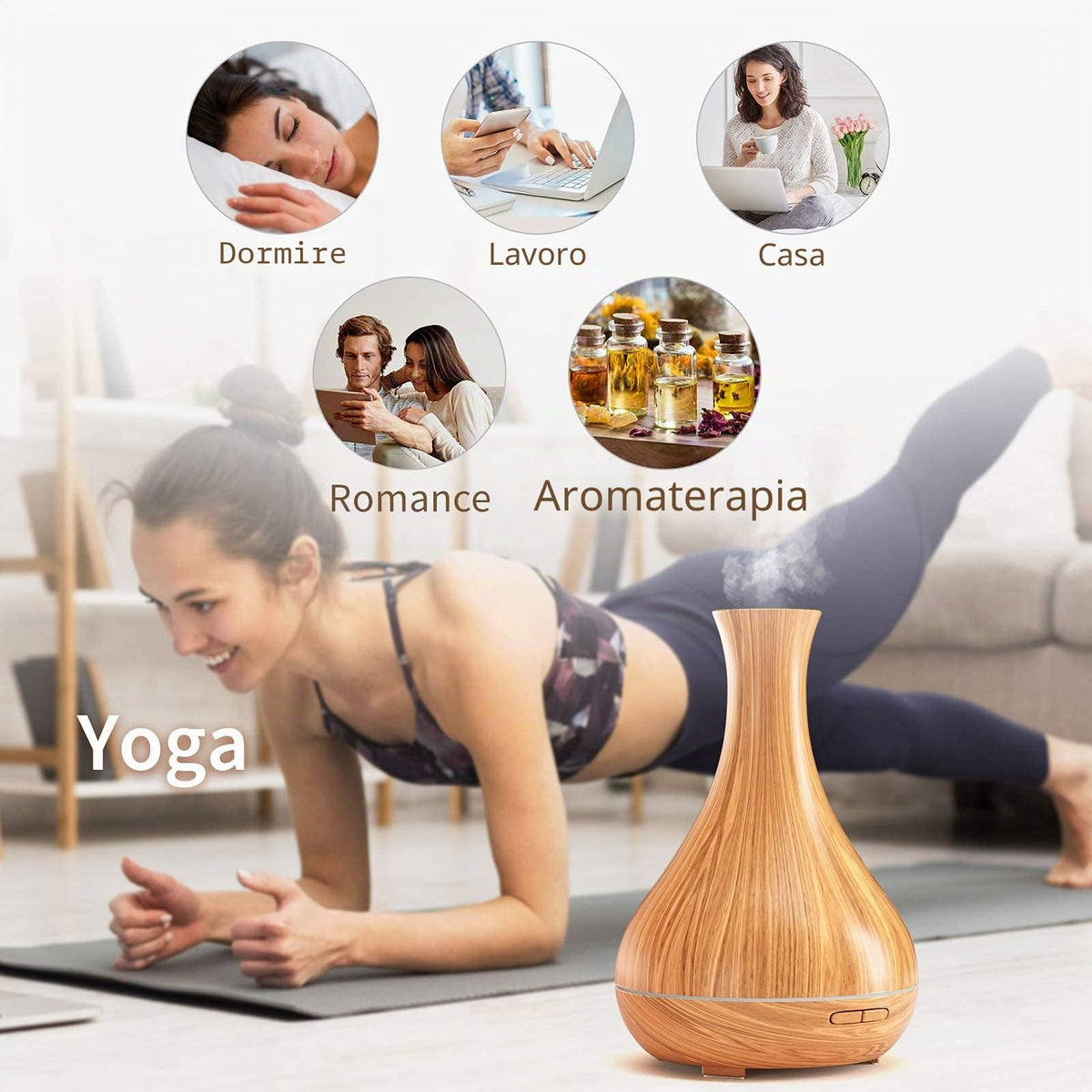 Meross MOD150: Smart Diffusore Oli Essenziali 400 ml Wi-Fi