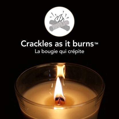 WoodWick Fireside Candela Profumata con Stoppino in Legno 609 g