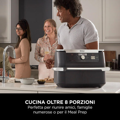Ninja Foodi FlexDrawer - Friggitrice ad Aria Ampia con Separatore Rimovibile