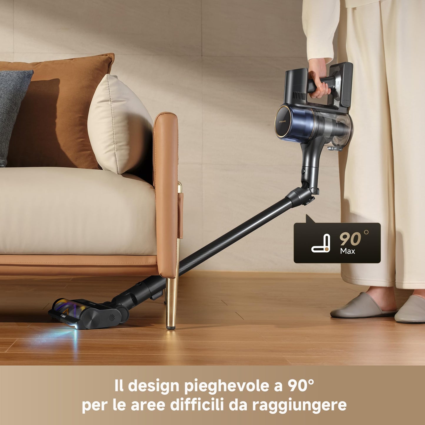 DREAME R20 Aspirapolvere Senza Fili con Tecnologia di rilevamento laser