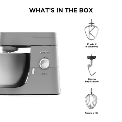 Kenwood Impastatrice Planetaria Chef XL con Ciotola da 6,7L - 1200W