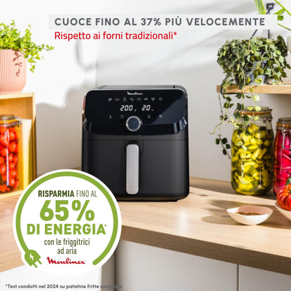 Moulinex Easy Fry Mega, Friggitrice ad Aria Versatile 7,5L/2kg per 8 Persone, 1700-2020W