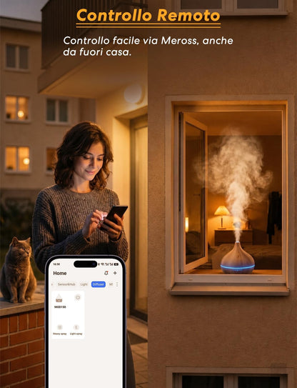 Meross MOD150: Smart Diffusore Oli Essenziali 400 ml Wi-Fi