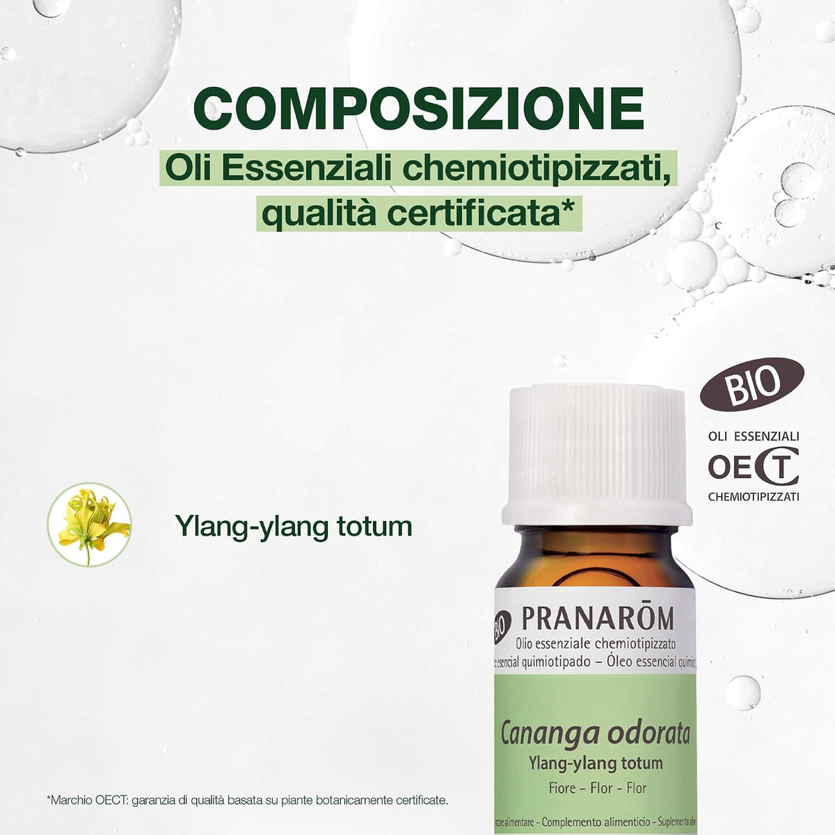 Pranarôm Ylang-Ylang Totum Bio Olio Essenziale 5 ml