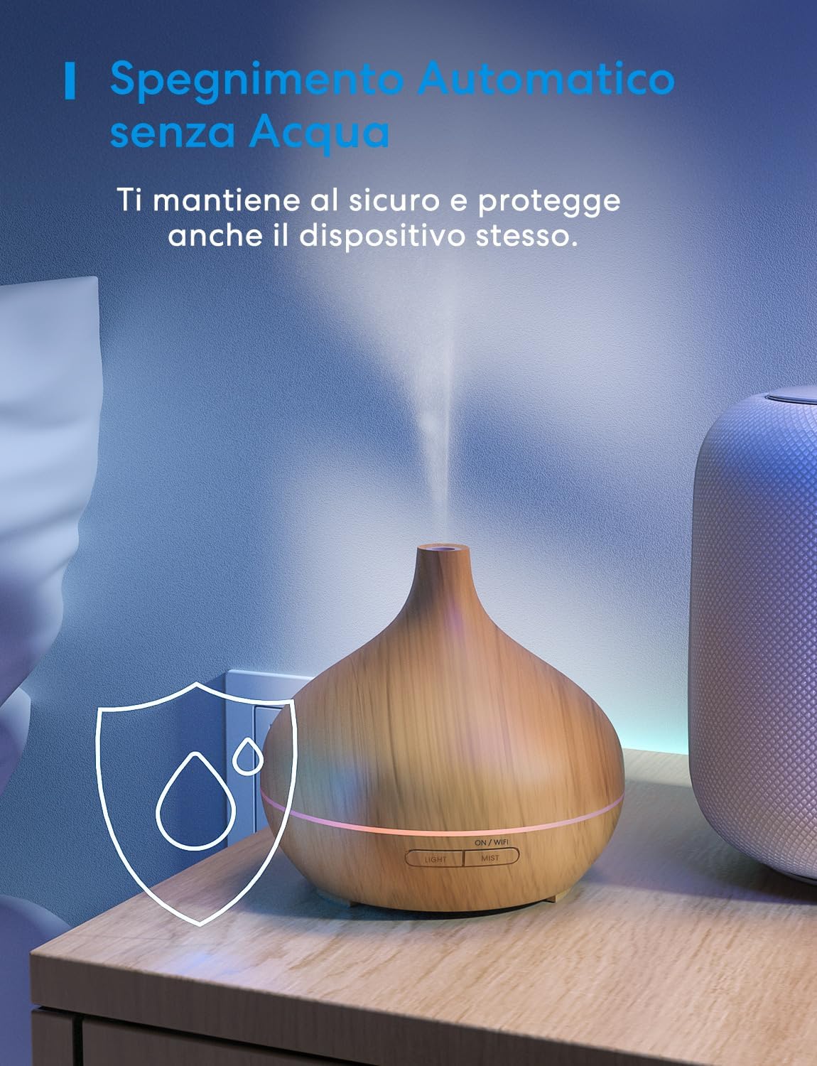 Meross MOD150: Smart Diffusore Oli Essenziali 400 ml Wi-Fi