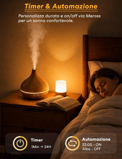 Meross MOD150: Smart Diffusore Oli Essenziali 400 ml Wi-Fi