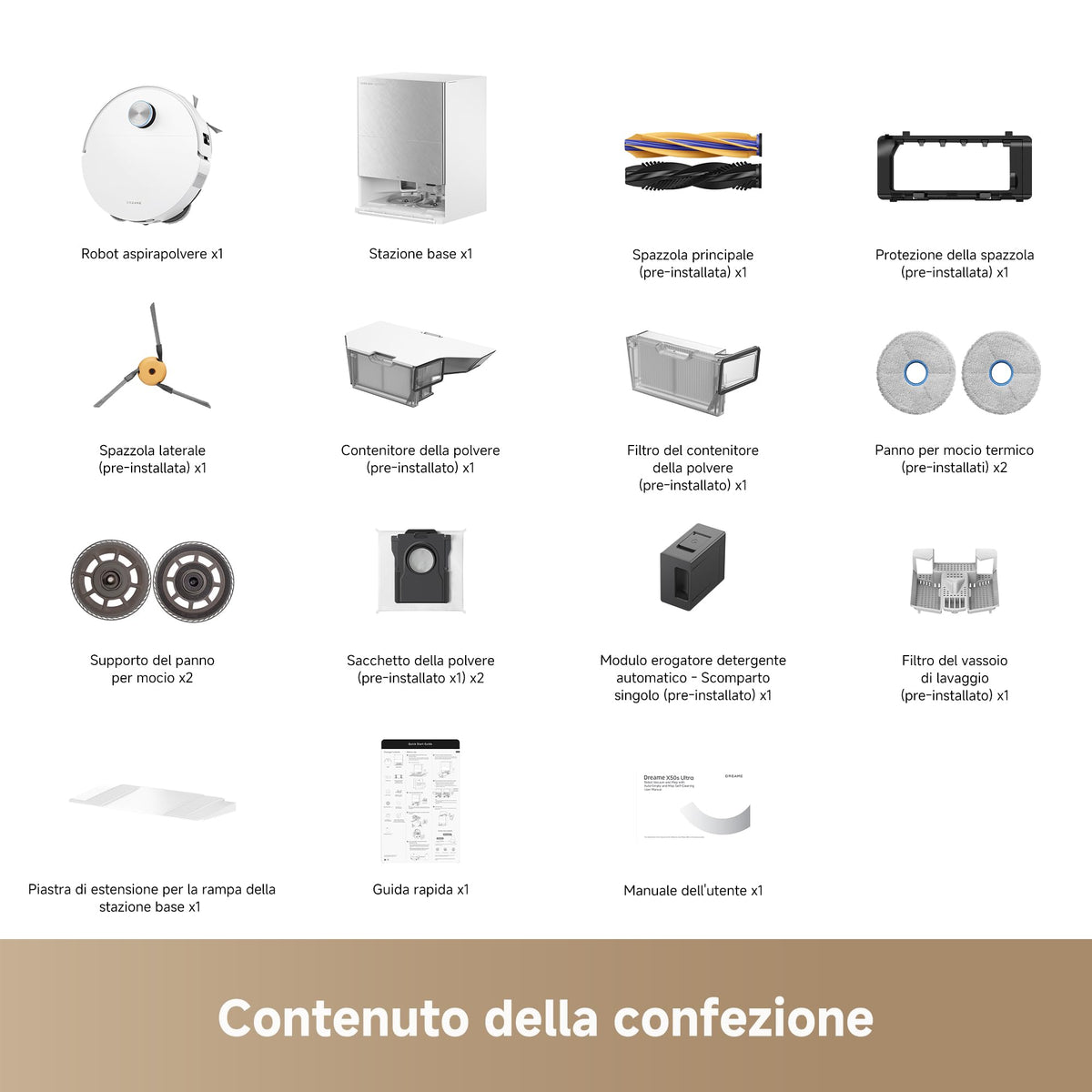 Dreame X50 Ultra Complete: Robot Aspirapolvere 20.000 Pa