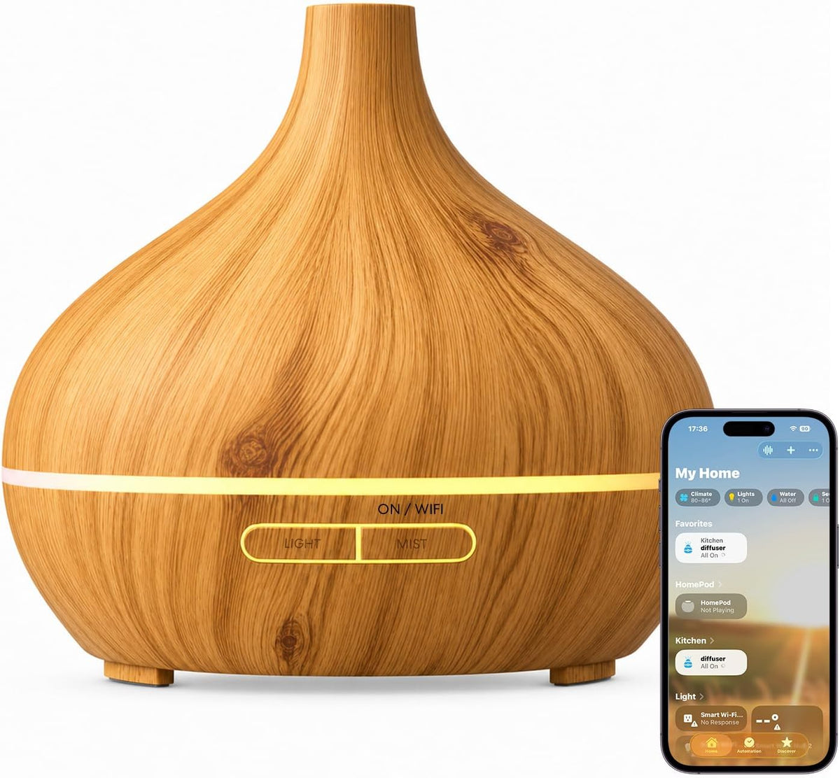 Meross MOD150: Smart Diffusore Oli Essenziali 400 ml Wi-Fi