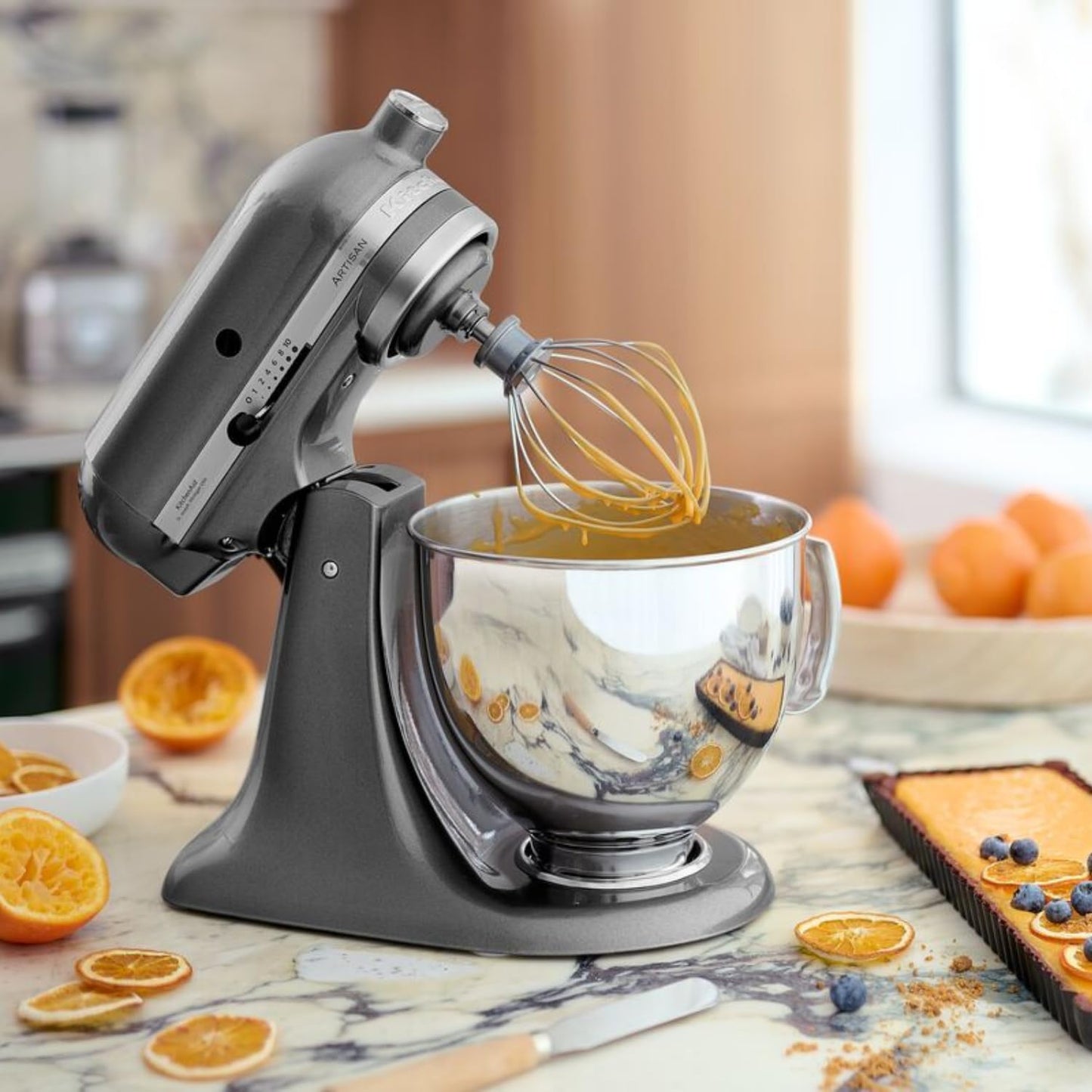 Kitchenaid Planetaria Artisan - Robot da Cucina con testa inclinabile e 7 accessori - 4.8 L