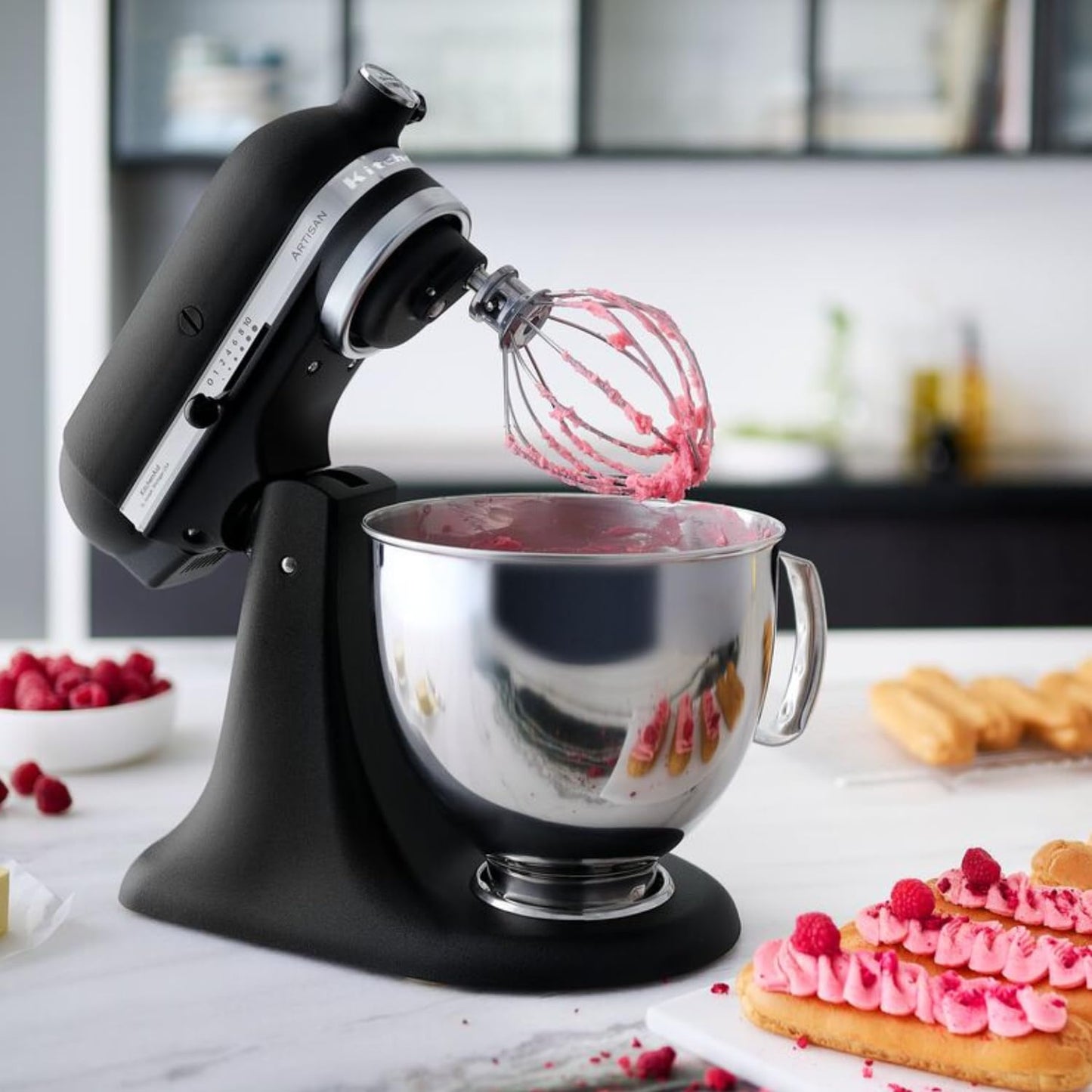 Kitchenaid Planetaria Artisan - Robot da Cucina con testa inclinabile e 7 accessori - 4.8 L