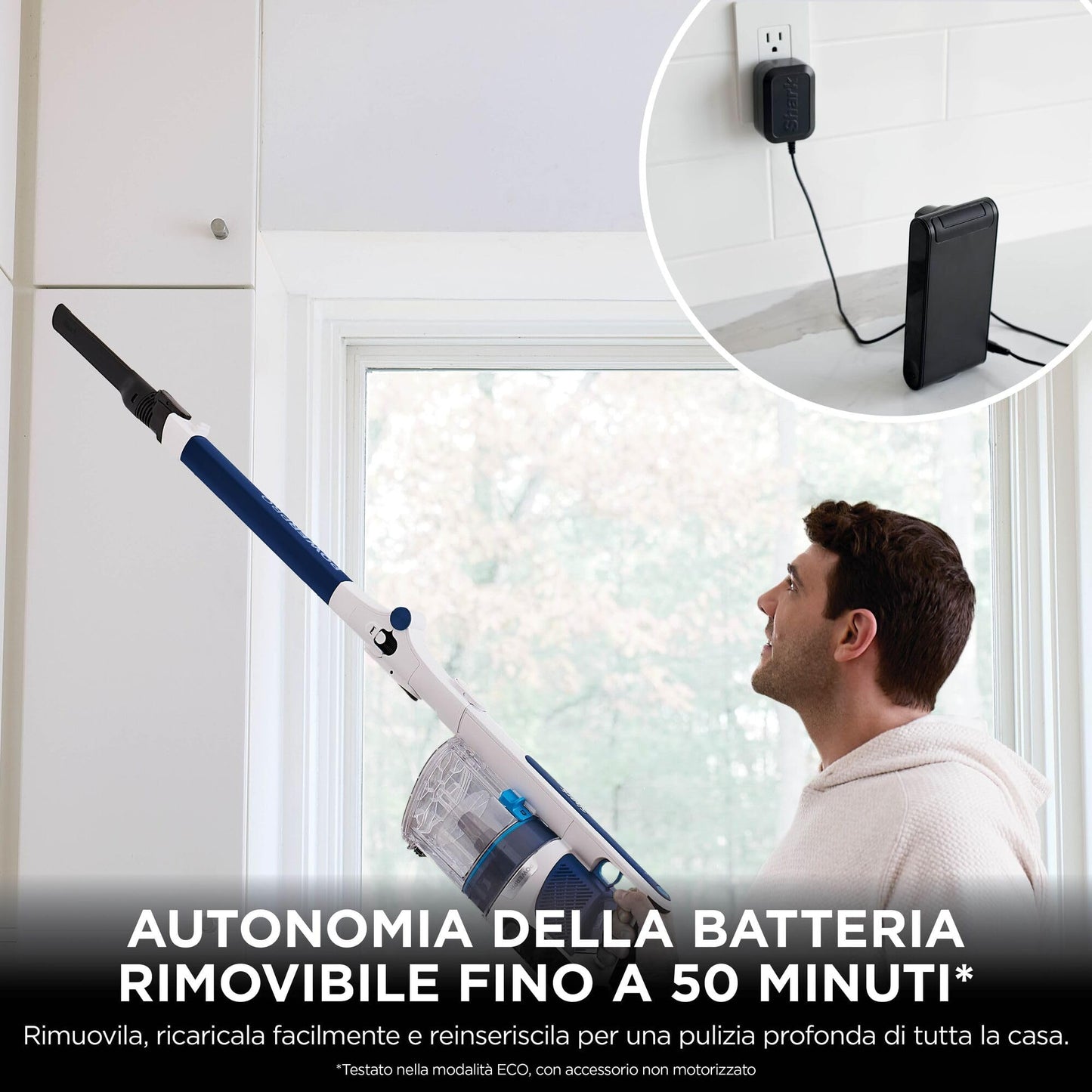 Shark PowerPro Aspirapolvere Senza Filo con FloorDetect e tecnologia Flexology