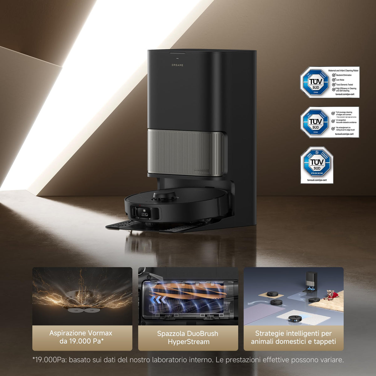 Dreame L50 Ultra AE: Robot Aspirapolvere Lavapavimenti 28.000 Pa
