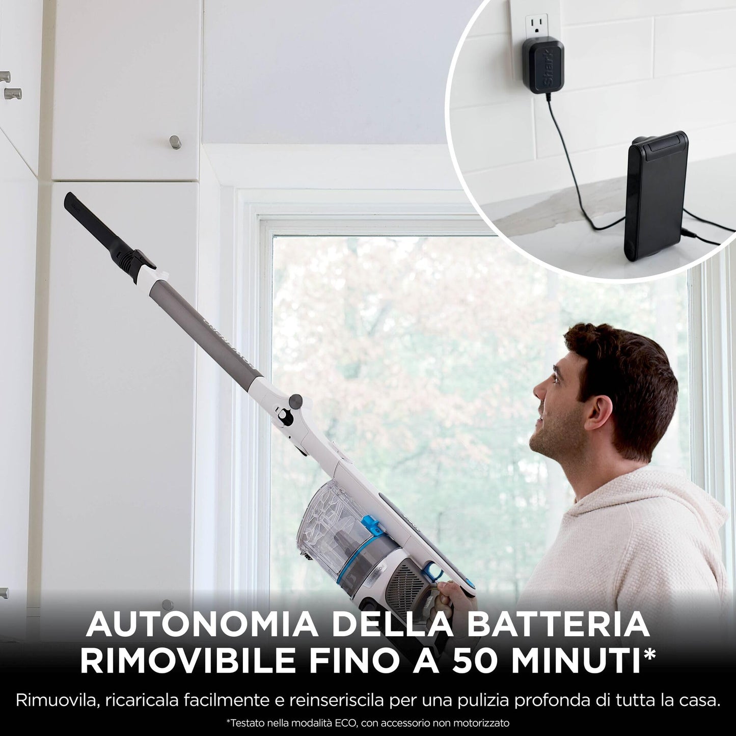 Shark PowerPro Aspirapolvere Senza Filo con FloorDetect e tecnologia Flexology