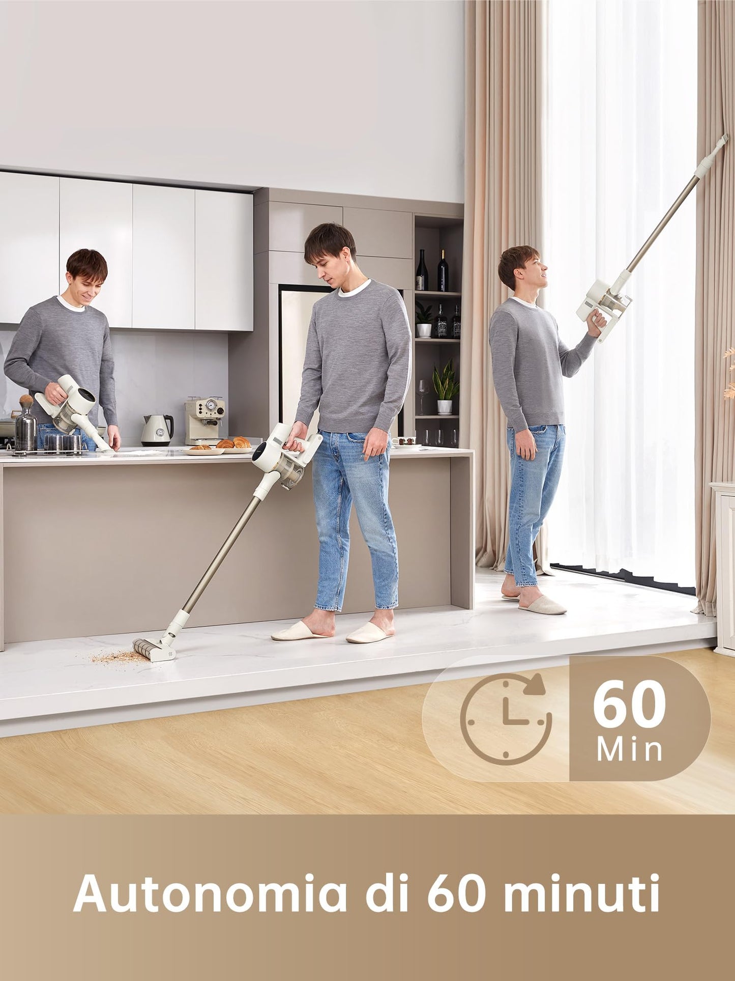 DREAME R20 Aspirapolvere Senza Fili con Tecnologia di rilevamento laser