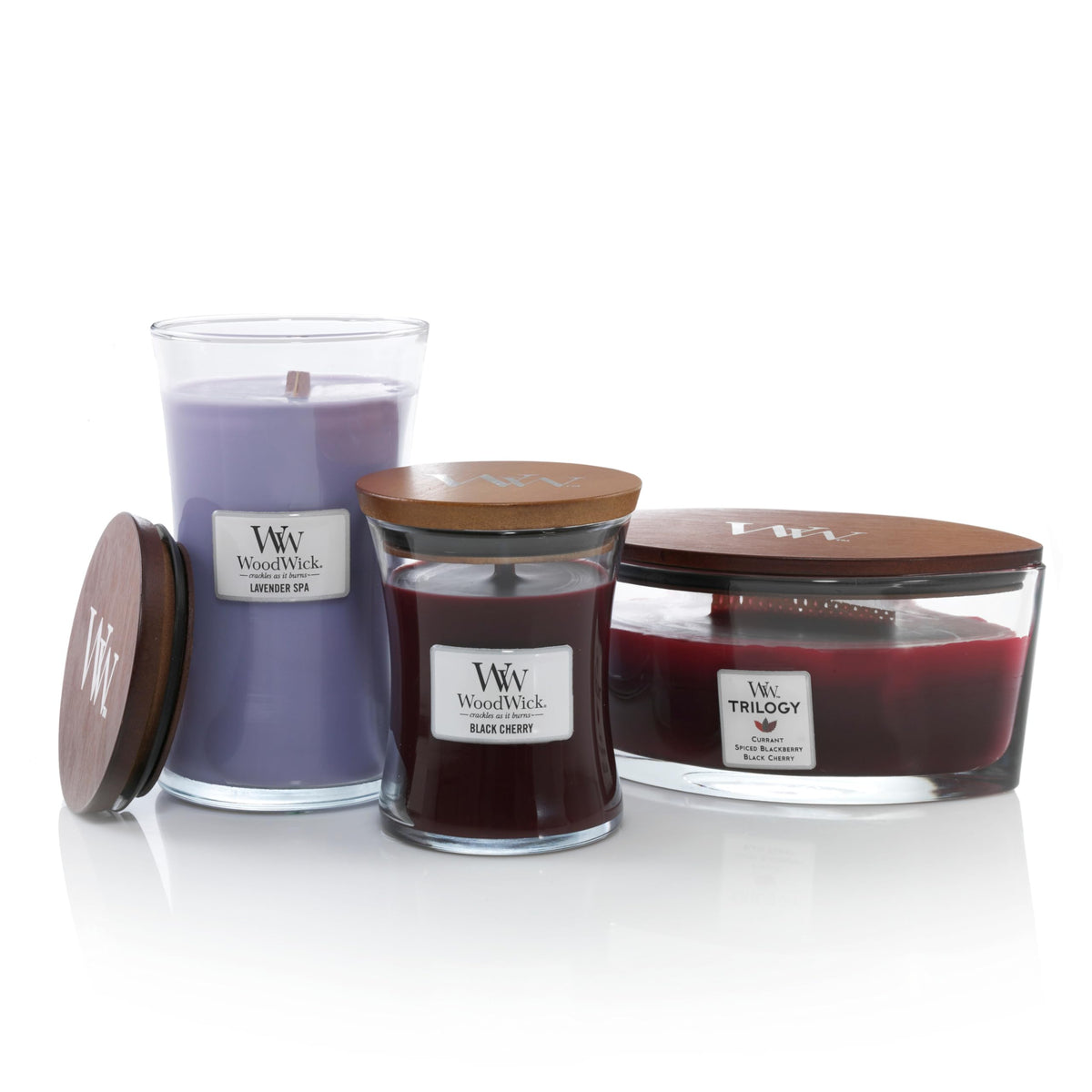 WoodWick Fireside Candela Profumata con Stoppino in Legno 609 g