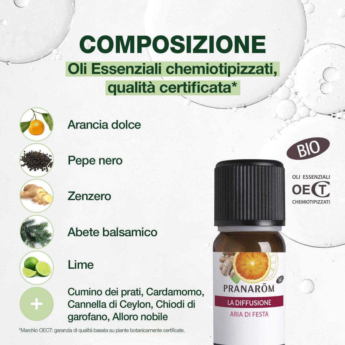 Pranarôm Meditazione Bio Oli Essenziali per Diffusione 30 ml