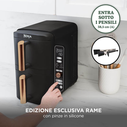 Ninja Foodi FlexDrawer - Friggitrice ad Aria Ampia con Separatore Rimovibile