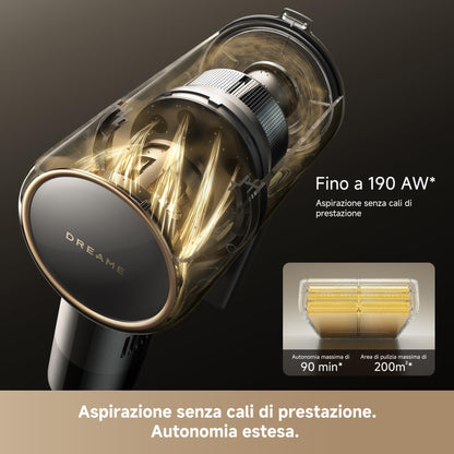 DREAME R20 Aspirapolvere Senza Fili con Tecnologia di rilevamento laser