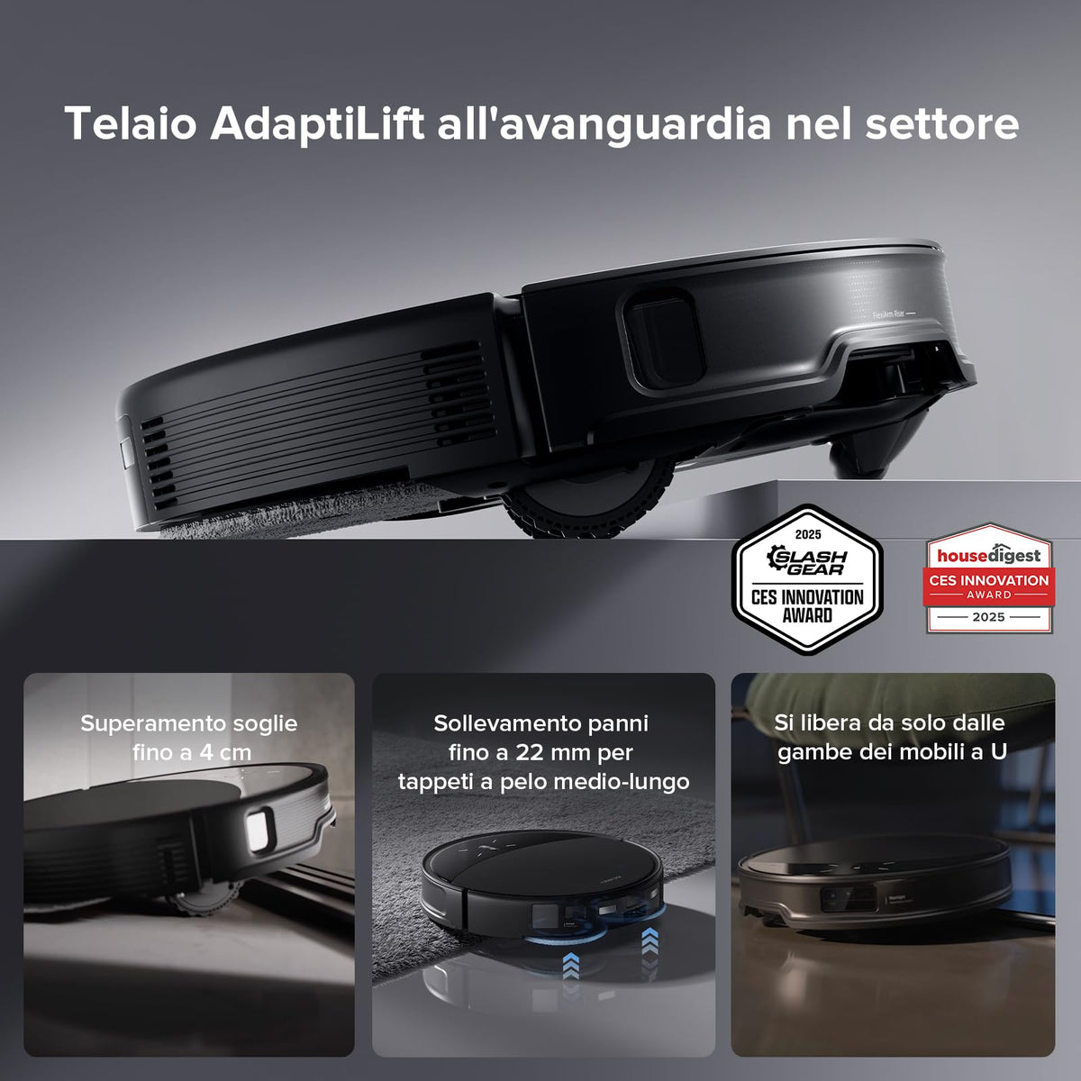 Roborock Saros 10R: Robot Aspirapolvere Lavapavimenti 22.000 Pa