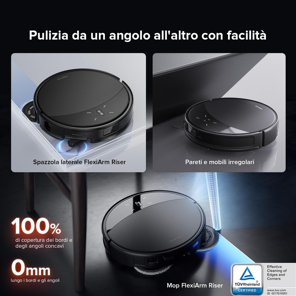 Roborock Saros 10R: Robot Aspirapolvere Lavapavimenti 22.000 Pa