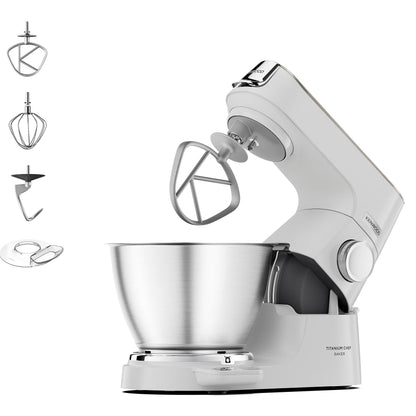 Kenwood Titanium Chef Baker XL Doppia Ciotola da 5L e 7L e Food Processor
