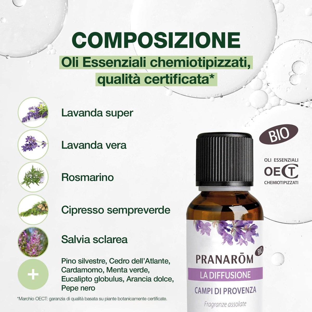 Pranarôm Meditazione Bio Oli Essenziali per Diffusione 30 ml