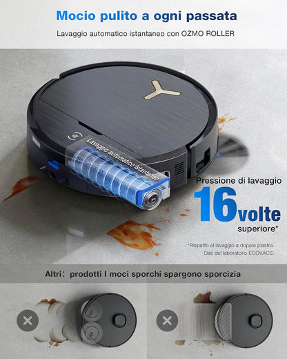 ECOVACS X9 PRO OMNI: Robot Aspirapolvere Lavapavimenti 16.600 Pa