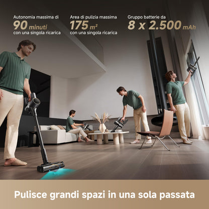 DREAME R20 Aspirapolvere Senza Fili con Tecnologia di rilevamento laser