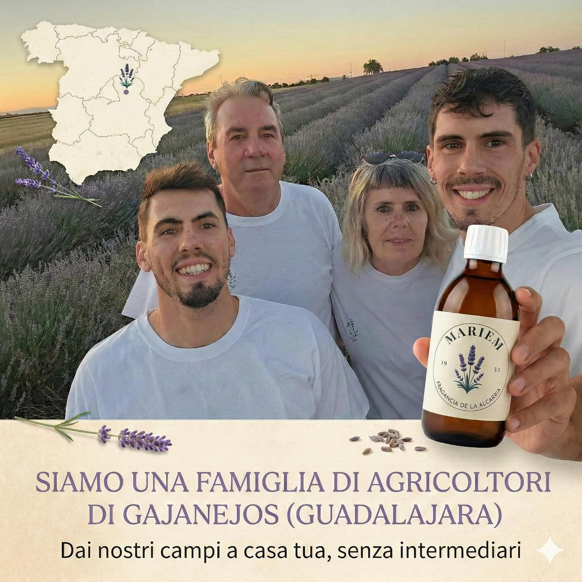 Mariem Olio Essenziale di Lavanda Puro 200 ml per Diffusori
